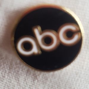 VTG ABC TV News Media Television Logo Lapel Pin Brooch Collectable